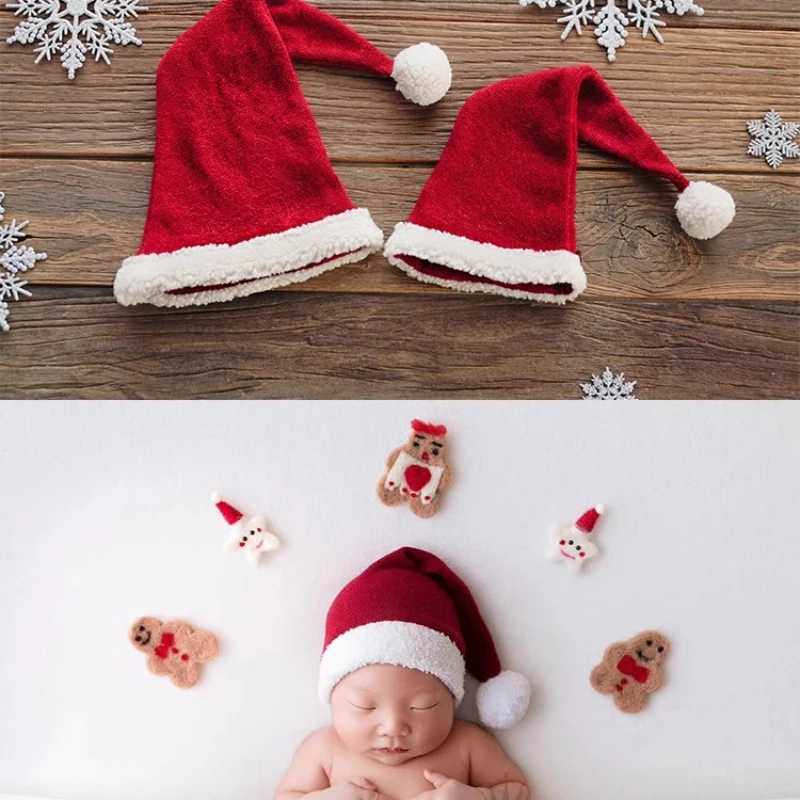 Newborn Photography Accessories for Baby Photoshoot Christmas Santa Clause Hat Handmade Wool Gingerbread Snowflake Decors Props
Newborn Photography Accessories for Baby Photoshoot Christmas Santa Clause Hat Handmade Wool Gingerbread Snowflake Decors Props