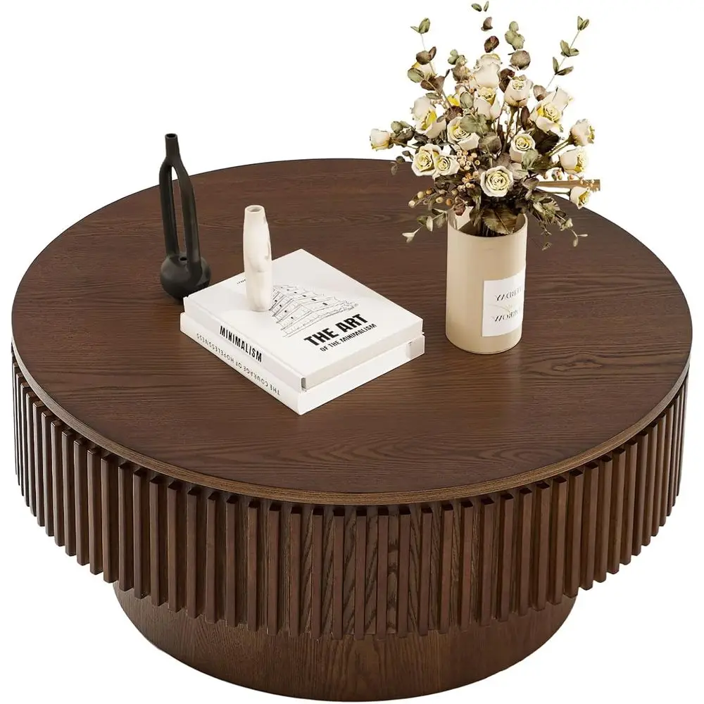 Round Coee Table with Storage, Small Solid Wood Coee Table or Living Room, Century ern Circle Center Tables or Small Space Apare
Round Coee Table with Storage, Small Solid Wood Coee Table or Living Room, Century ern Circle Center Tables or Small Space Apare