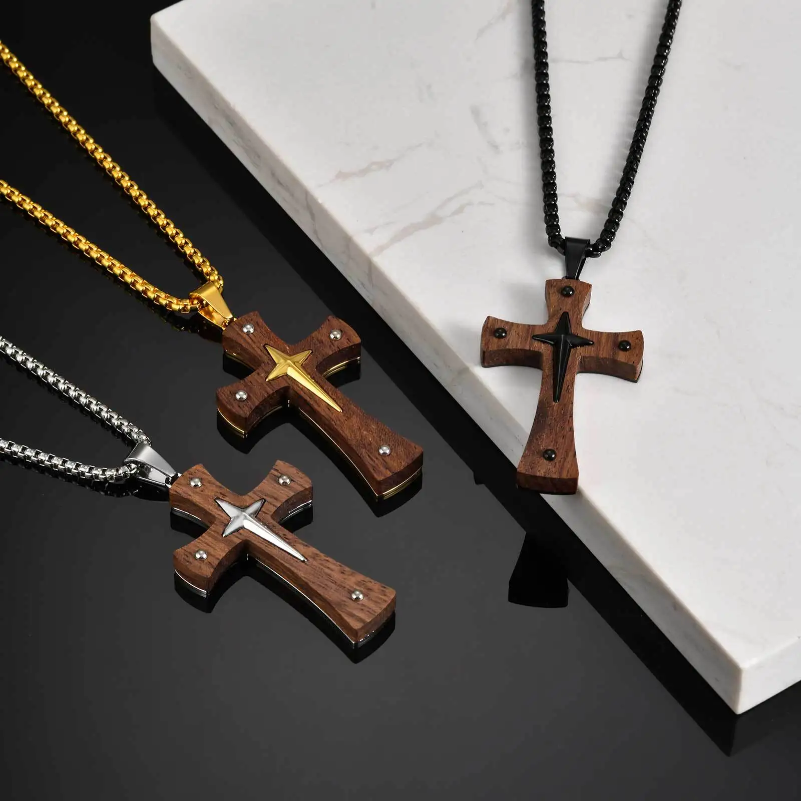 Bubinga Cross Necklace for Men Boys,Anti Allergy Stainless Steel Gold Plated Necklace,Precious wood jewelry
Bubinga Cross Necklace for Men Boys,Anti Allergy Stainless Steel Gold Plated Necklace,Precious wood jewelry