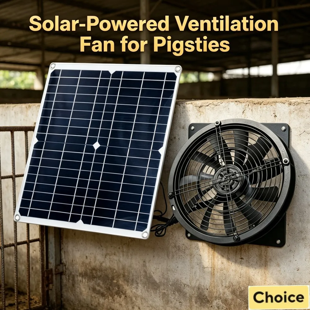 15-25W High Air Volume Solar Panel Fan Kit Fast Ventilation Fan for Large Coop Shed Greenhouse Room
15-25W High Air Volume Solar Panel Fan Kit Fast Ventilation Fan for Large Coop Shed Greenhouse Room