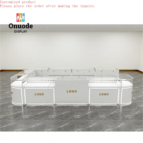Custom.Luxury Jewelry Showcase for Store Display Elegant Kiosk Counter for Shopping Malls
Custom.Luxury Jewelry Showcase for Store Display Elegant Kiosk Counter for Shopping Malls