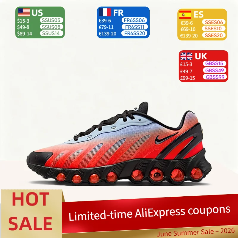 Nike Air Max Dn8 Classic Gradient Running Shoes - Durable, Slip-Resistant, Soft, Versatile for Men and Women - Red IH4119-401
Nike Air Max Dn8 Classic Gradient Running Shoes - Durable, Slip-Resistant, Soft, Versatile for Men and Women - Red IH4119-401