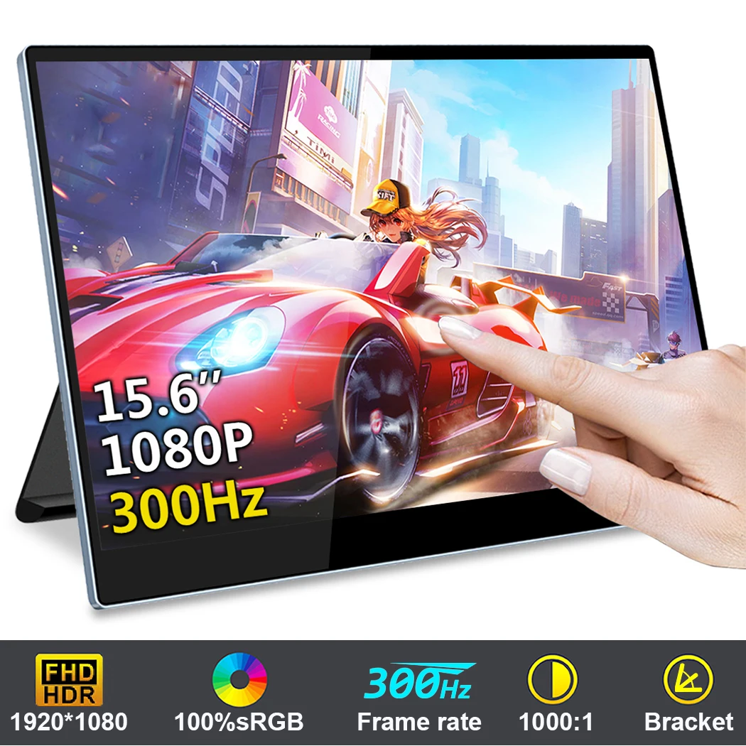 15,6 дюймовый сенсорный FHD 300 Гц портативный монитор с Type-C HDMI Mini DP совместимый игровой монитор для ПК Xbox Switch ноутбука
15,6 дюймовый сенсорный FHD 300 Гц портативный монитор с Type-C HDMI Mini DP совместимый игровой монитор для ПК Xbox Switch ноутбука