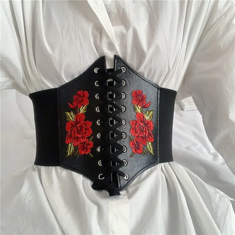 Fashion Corset Wide Belts Faux Leather Slimming Body Shaping Girdle Belt For Women Elastic Tight High Waist Daily Wear gothic
Fashion Corset Wide Belts Faux Leather Slimming Body Shaping Girdle Belt For Women Elastic Tight High Waist Daily Wear gothic