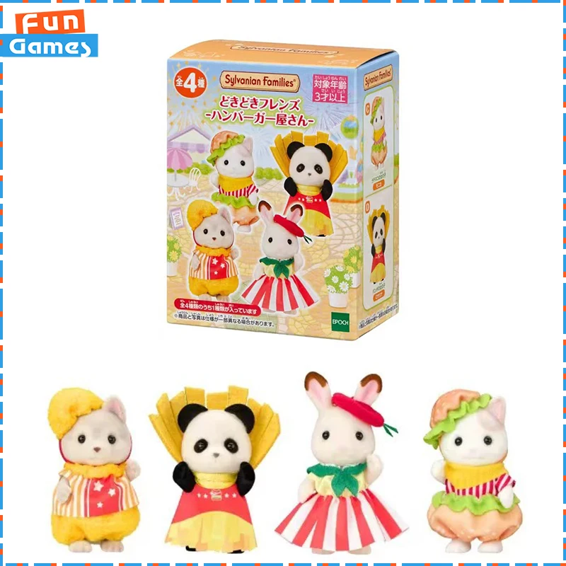 Sylvanian Families Lottery Blind Box Heartbeat Friends Hamburger Shop Medium Size Flocked Doll Pretend Play Collectible Toy Gift
Sylvanian Families Lottery Blind Box Heartbeat Friends Hamburger Shop Medium Size Flocked Doll Pretend Play Collectible Toy Gift