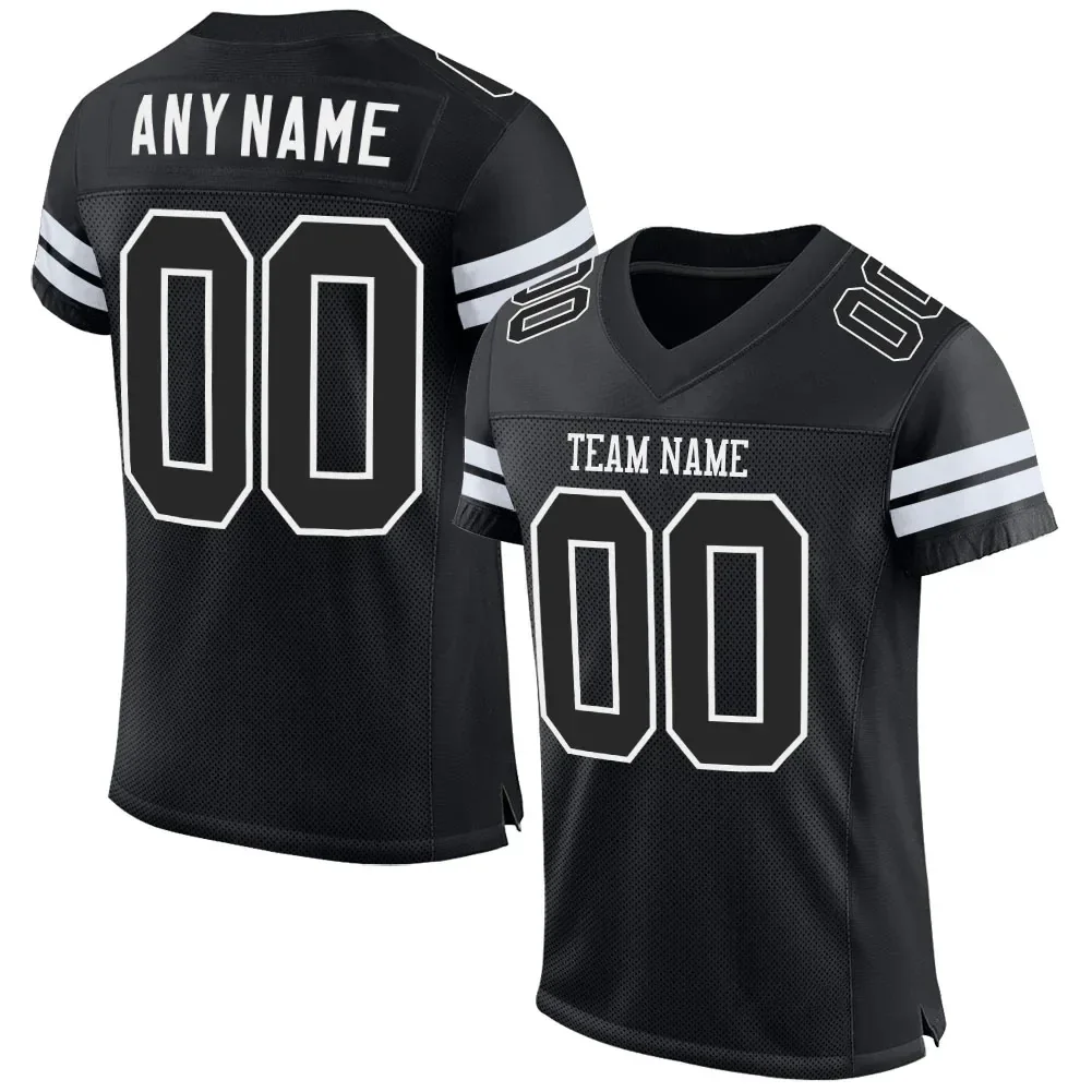 Black Polyester Customized Football Jersey for Men Football Short Sleeves Athletic Tee Shirts
Black Polyester Customized Football Jersey for Men Football Short Sleeves Athletic Tee Shirts