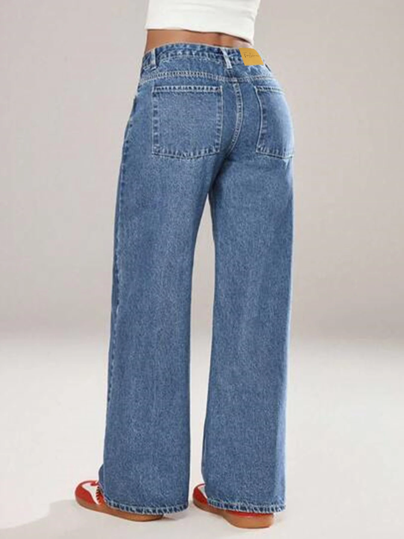 Women's Vintage Blue Washed Wide Leg Jeans Low Waist Loose Straight Denim Pants Casual Streetwear 2026 New
Women's Vintage Blue Washed Wide Leg Jeans Low Waist Loose Straight Denim Pants Casual Streetwear 2026 New