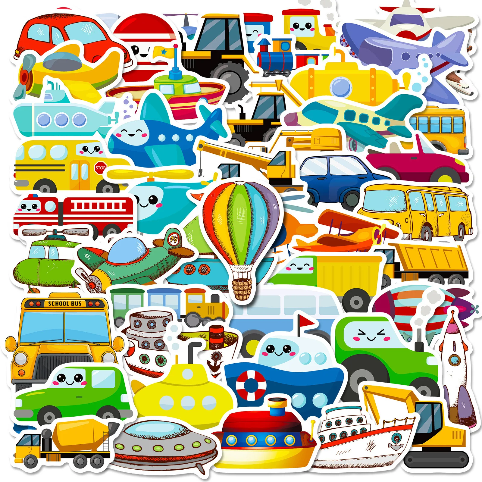 50Pcs Colorful Cartoon Transportation Stickers Engineering Vehicle Decals Waterproof for Notebook Scrapbook Luggage DIY Decor
50Pcs Colorful Cartoon Transportation Stickers Engineering Vehicle Decals Waterproof for Notebook Scrapbook Luggage DIY Decor