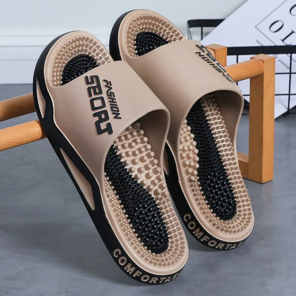 Acupressure Massage Slippers Men Anti-odor Soft Bottom Bathroom Slippers Anti-Slip Versatile Outdoor Slippers Everyday Outfits
Acupressure Massage Slippers Men Anti-odor Soft Bottom Bathroom Slippers Anti-Slip Versatile Outdoor Slippers Everyday Outfits