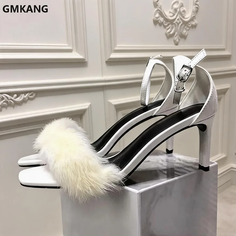 GMKANG Women Square Toe High Heel Sandals Ankle Strap Stiletto Party Shoes Sexy Summer Fashion Buckle Heels Comfortable
GMKANG Women Square Toe High Heel Sandals Ankle Strap Stiletto Party Shoes Sexy Summer Fashion Buckle Heels Comfortable