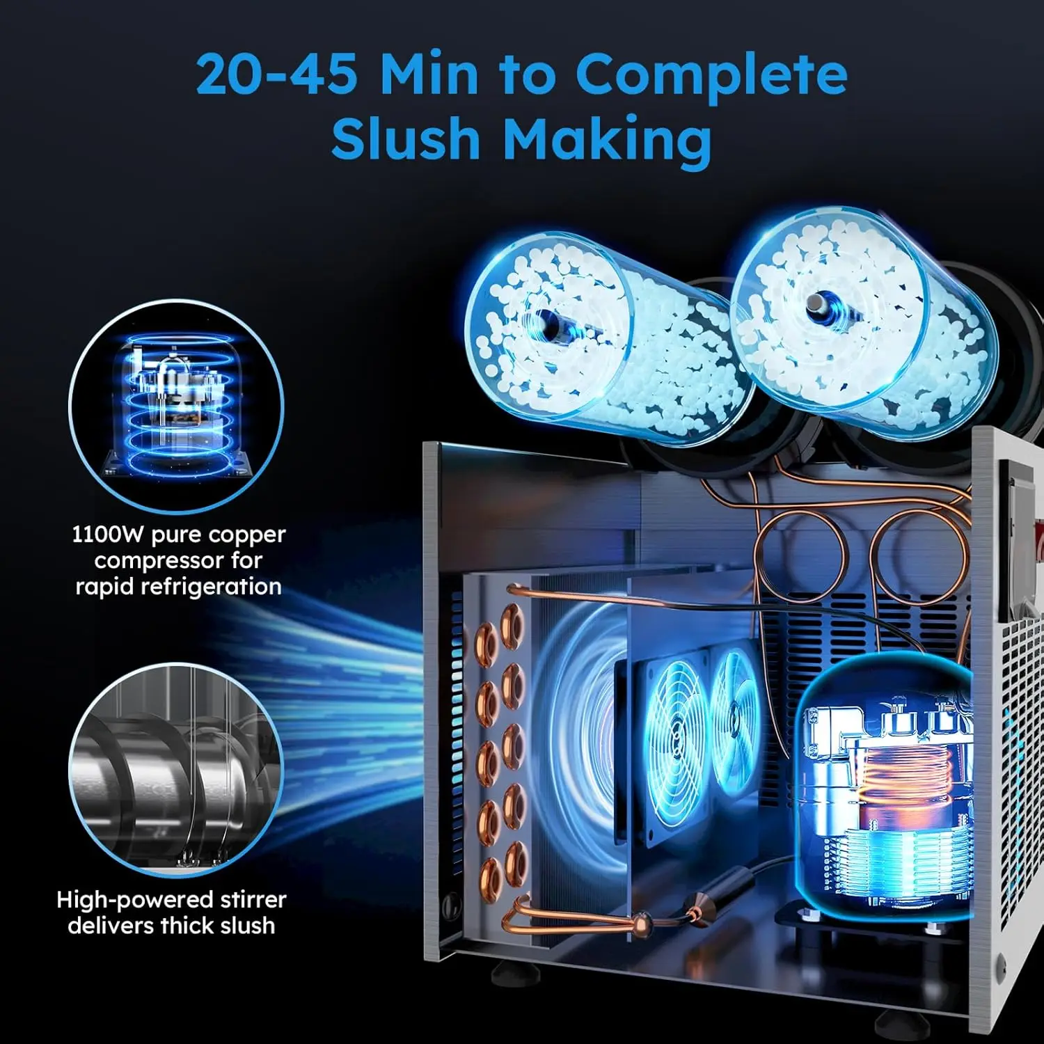 30L 8 Gal Commercial Margarita & Slushy Machine,1100W 110V Frozen Drink Maker Smoothie Machine for Bar
30L 8 Gal Commercial Margarita & Slushy Machine,1100W 110V Frozen Drink Maker Smoothie Machine for Bar