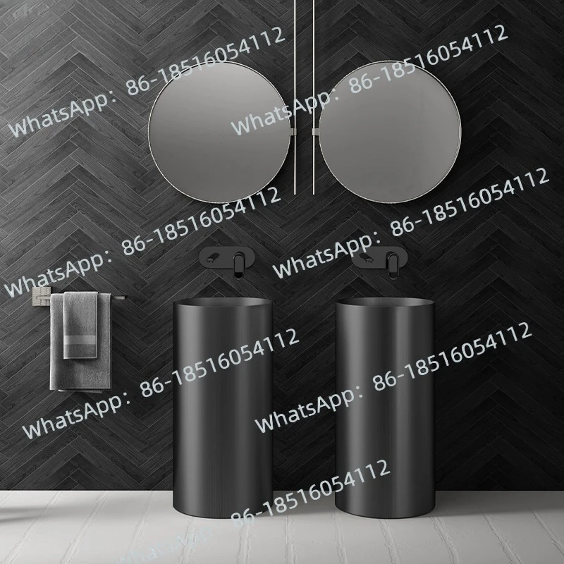 Nordic Stainless Steel Column Basin Integrated Floor Type Round Column Type Washbasin Bar KTV Column Washbasin
Nordic Stainless Steel Column Basin Integrated Floor Type Round Column Type Washbasin Bar KTV Column Washbasin