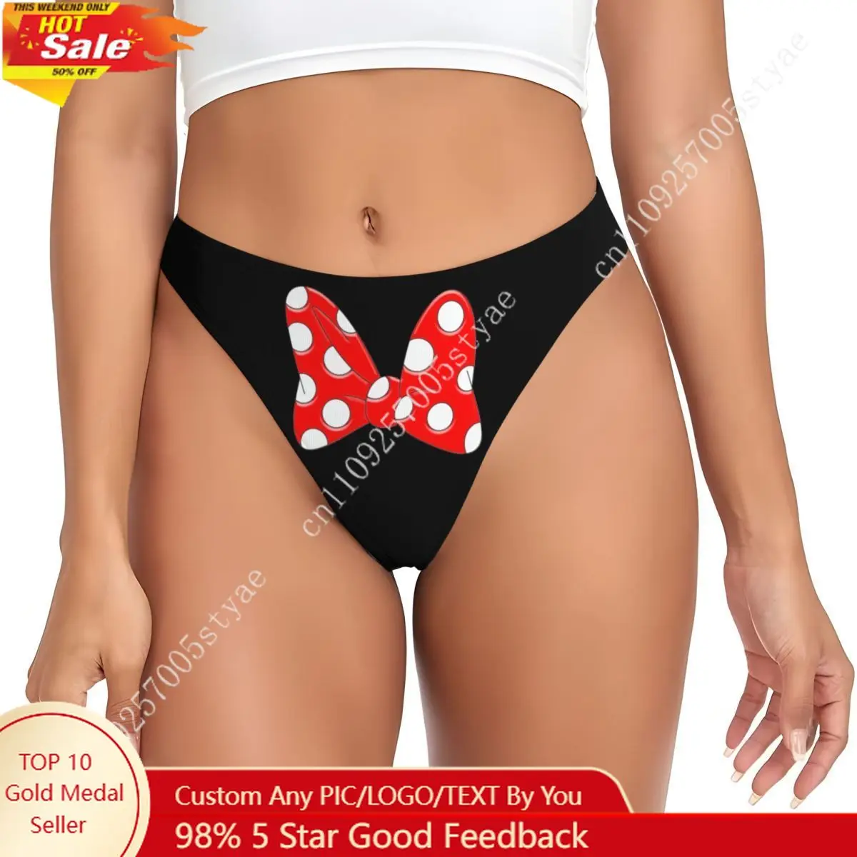 Custom Mickey Mouse Anime Minnie G-string Underwear Womens Breathable Stretch Thong Panties
Custom Mickey Mouse Anime Minnie G-string Underwear Womens Breathable Stretch Thong Panties