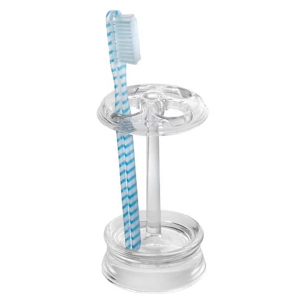 Clear Plastic Toothbrush Holder Stand for Bathroom Vanity Countertop Organizer
Clear Plastic Toothbrush Holder Stand for Bathroom Vanity Countertop Organizer