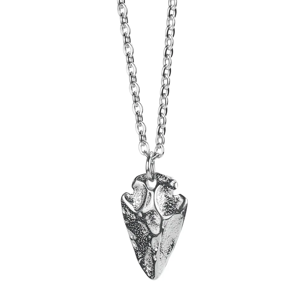 Stainless Steel Vintage Arrow Spearhead Pendant Necklace Punk Rock Jewelry Gift with Chain
Stainless Steel Vintage Arrow Spearhead Pendant Necklace Punk Rock Jewelry Gift with Chain