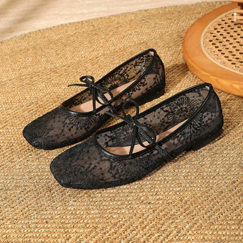 New Women's Mary Jane Shoes Exquisite Air Mesh Casual Shoes for Woman Fashion Ballet Flat Shoe Designer Shoes Zapatos De Mujer
New Women's Mary Jane Shoes Exquisite Air Mesh Casual Shoes for Woman Fashion Ballet Flat Shoe Designer Shoes Zapatos De Mujer
