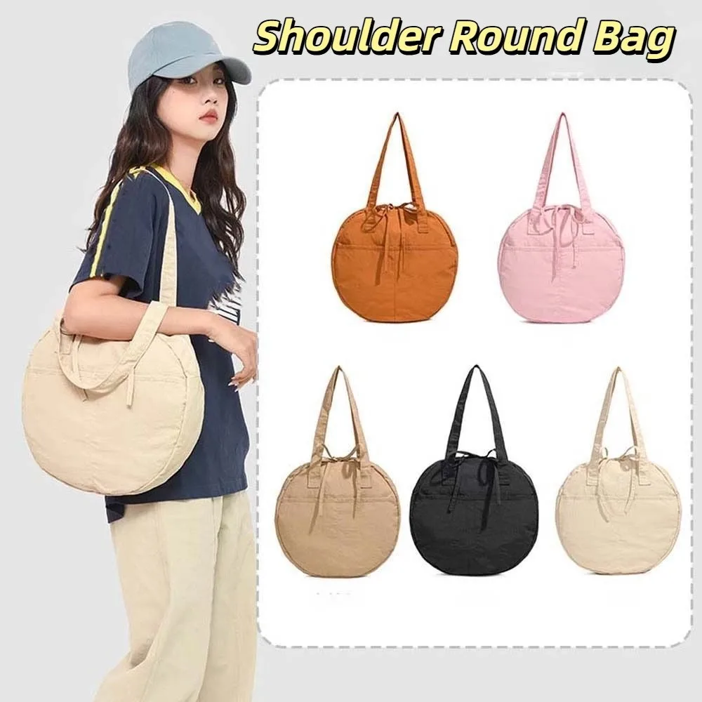 Japanese Style Shoulder Round Bag Solid Color Anti-splash Water Large Capacity Handbag Portable Bow Casual Women Pouch Shopping
Japanese Style Shoulder Round Bag Solid Color Anti-splash Water Large Capacity Handbag Portable Bow Casual Women Pouch Shopping