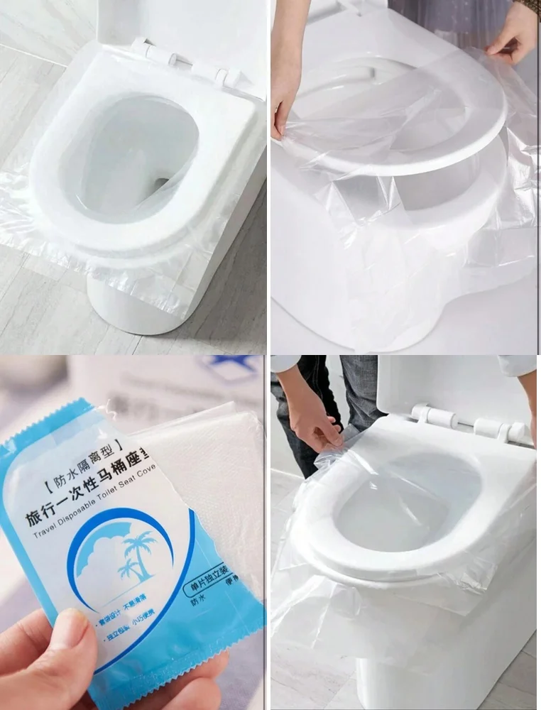 60 Pack Disposable Plastic Toilet Seat Covers for Bathroom Hygiene Travel Essentials Waterproof Sanitary Protection Free
60 Pack Disposable Plastic Toilet Seat Covers for Bathroom Hygiene Travel Essentials Waterproof Sanitary Protection Free