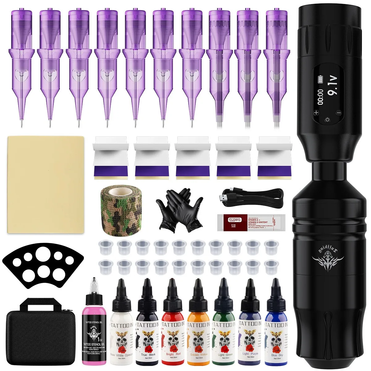 Tuffking Tattoo Machine Set Wireless Battery Tattoo Pen Cutting Line Fogging Machine Tattoo Equipment
Tuffking Tattoo Machine Set Wireless Battery Tattoo Pen Cutting Line Fogging Machine Tattoo Equipment