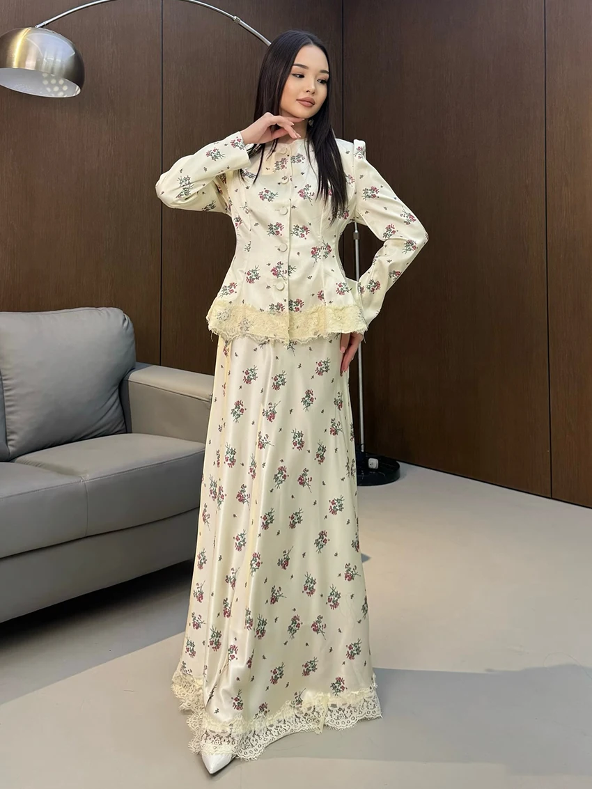 Marthaqiqi Printing Female Sleepwear Set Long Sleeve Nightgowns O-Neck Nightwear Long Skirts Fashion Women Pajamas 2 Piece Suits
Marthaqiqi Printing Female Sleepwear Set Long Sleeve Nightgowns O-Neck Nightwear Long Skirts Fashion Women Pajamas 2 Piece Suits