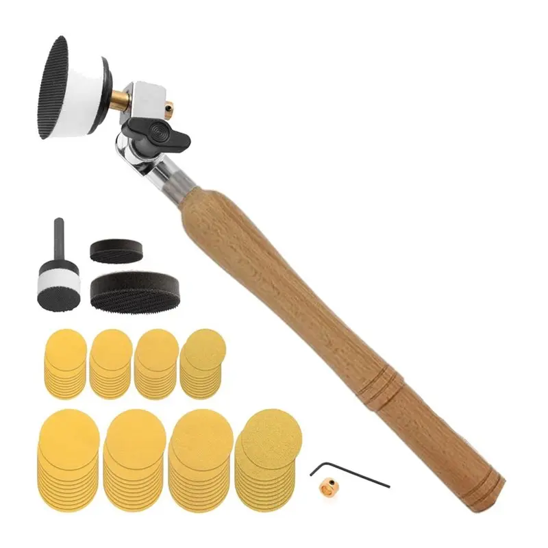 ABGH-Woodworking Supply Bowl Sander Tool Kit - Dual Bearing Head & Hardwood Handle, 85 Piece Wood Sander Kit, 1/4 Mandrel
ABGH-Woodworking Supply Bowl Sander Tool Kit - Dual Bearing Head & Hardwood Handle, 85 Piece Wood Sander Kit, 1/4 Mandrel