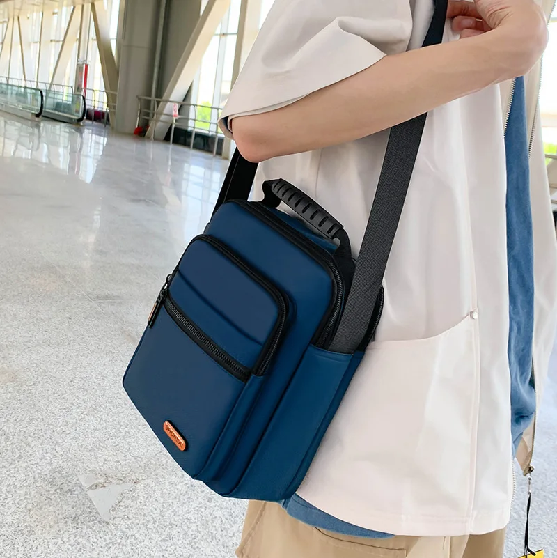 Мужской повседневный деловой портфель, водонепроницаемая нейлоновая сумка, многослойные карманы, сумка через плечо на одно плечо
Мужской повседневный деловой портфель, водонепроницаемая нейлоновая сумка, многослойные карманы, сумка через плечо на одно плечо