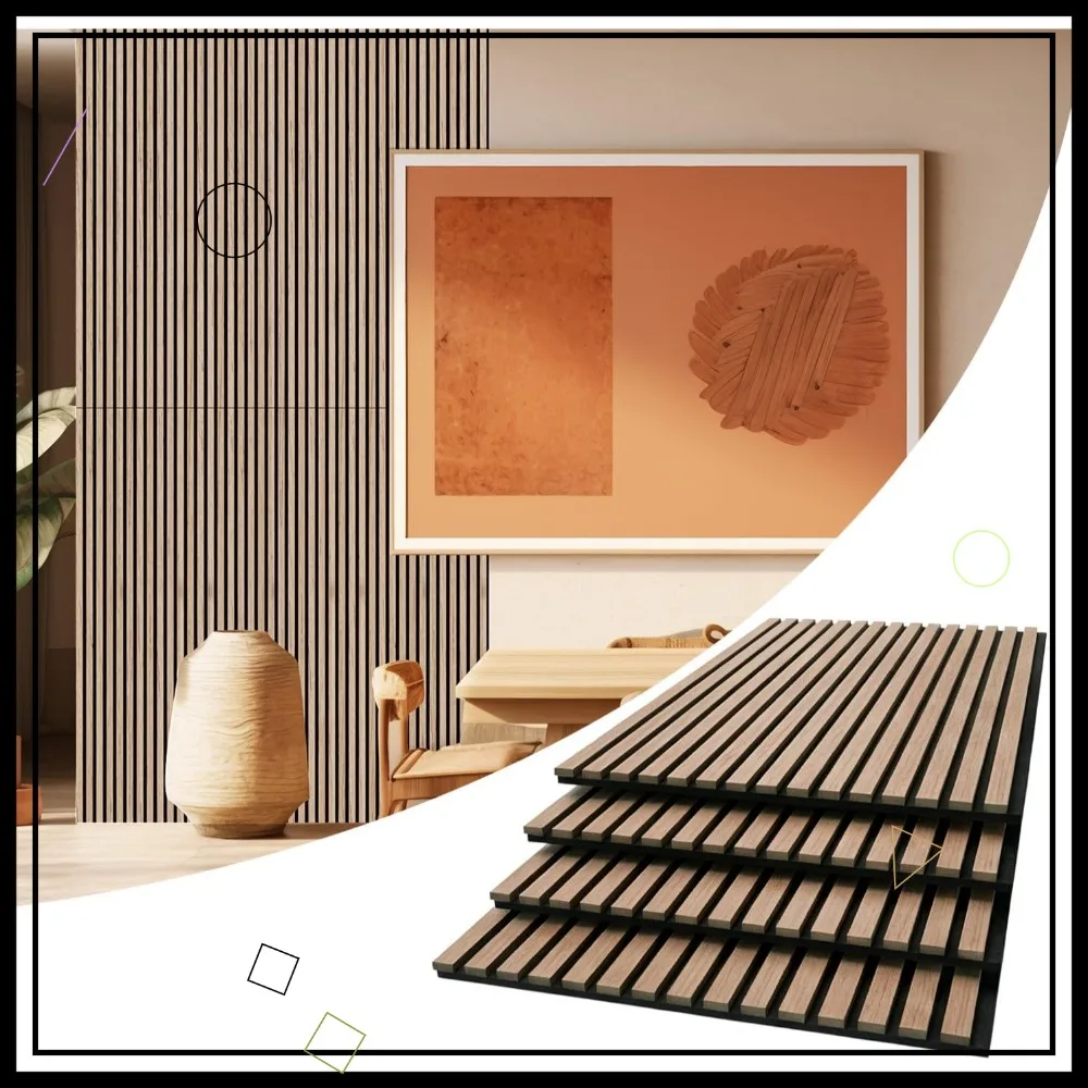 4 Pack Acoustic Panels, Wood Slat Wall & Ceiling Art Foam, 96x24Inches High Density Sound Dampening (Walnut, 4pcs-24x48in)
4 Pack Acoustic Panels, Wood Slat Wall & Ceiling Art Foam, 96x24Inches High Density Sound Dampening (Walnut, 4pcs-24x48in)