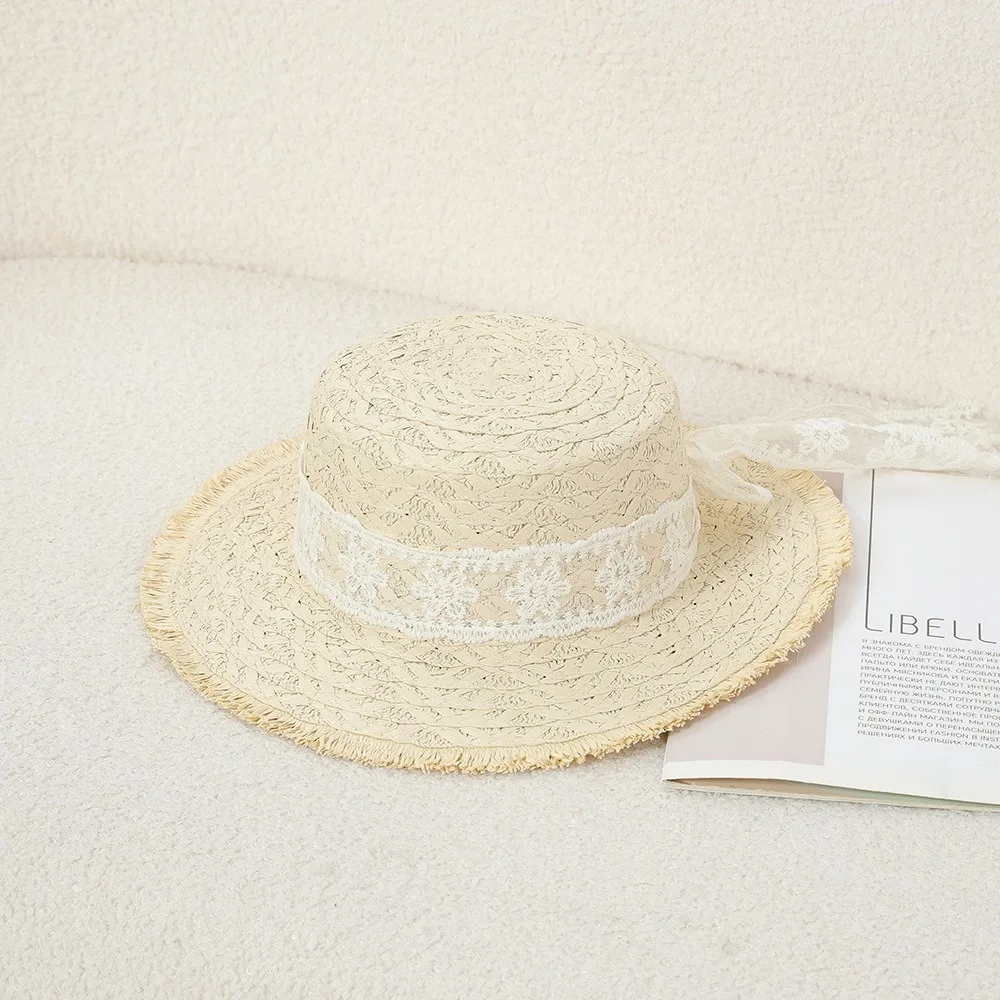 Lace Flower Straw Hat Breathable Material Extended Brim Sun Protection Hat Elegant Style Solid Fringe Lace Straw Hat
Lace Flower Straw Hat Breathable Material Extended Brim Sun Protection Hat Elegant Style Solid Fringe Lace Straw Hat