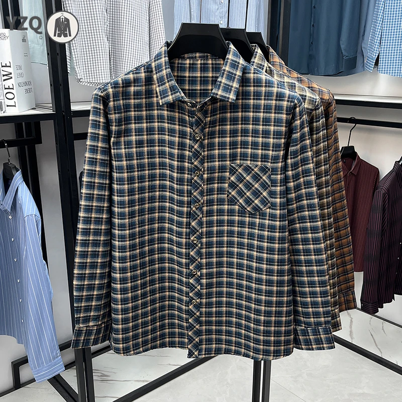 Men's Long Sleeve Plaid Shirt Lapel Collar Button Down Casual Business Daily Wear Soft Comfortable Breathable Fabric Top
Men's Long Sleeve Plaid Shirt Lapel Collar Button Down Casual Business Daily Wear Soft Comfortable Breathable Fabric Top