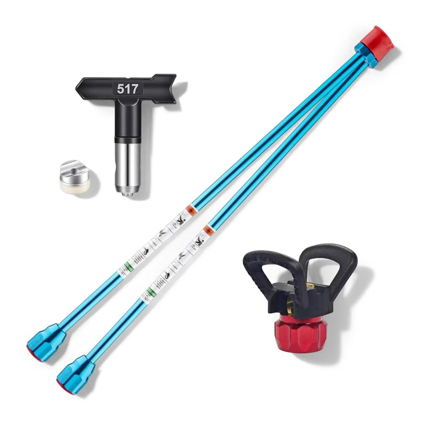 2Pcs 50cm Airless Paint Spray Extension Pole + 517 Nozzle Tip Guard Universal Airless Sprayer Accessories Wall Home Painting
2Pcs 50cm Airless Paint Spray Extension Pole + 517 Nozzle Tip Guard Universal Airless Sprayer Accessories Wall Home Painting