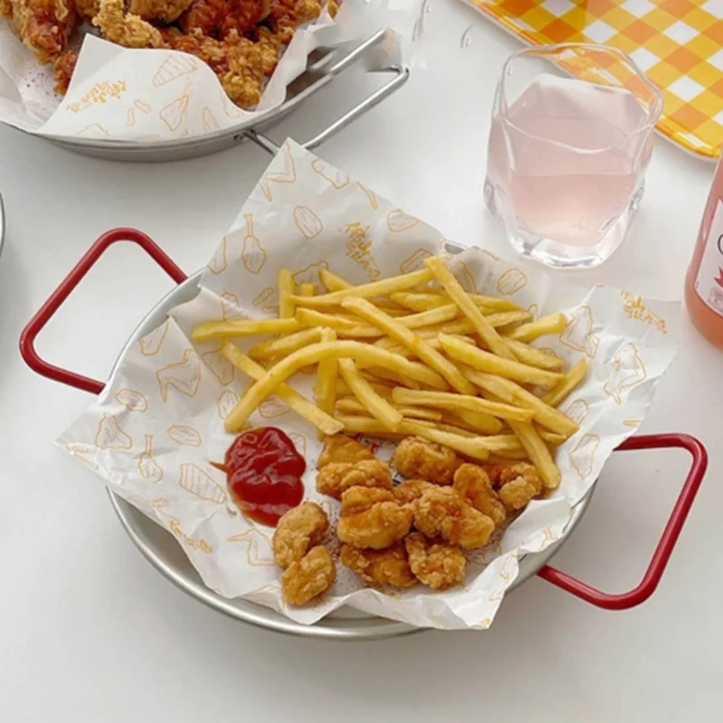 E9 Seafood Rice Pot Prevent Scalding Thickened Stainless Steel Cooking Paella Pan With Dual Handle For Fried Chicken Snack Red
E9 Seafood Rice Pot Prevent Scalding Thickened Stainless Steel Cooking Paella Pan With Dual Handle For Fried Chicken Snack Red