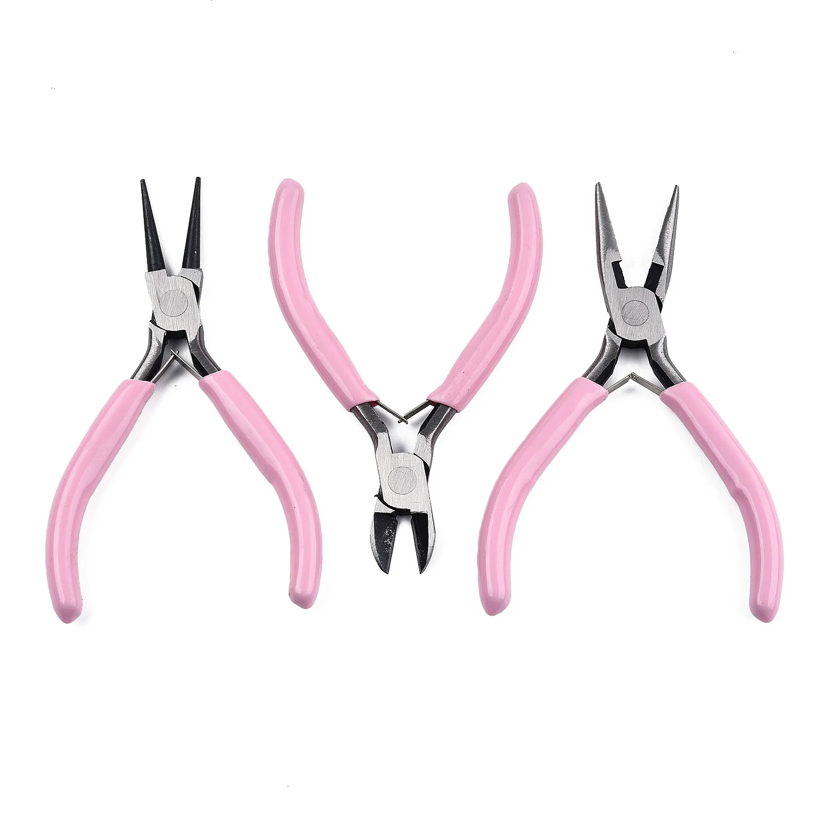 1 Set Steel Jewelers Pliers Set with Plastic Handles including Side Cutter Pliers Round Nose Plier Needle Nose Wire Cutter Plier
1 Set Steel Jewelers Pliers Set with Plastic Handles including Side Cutter Pliers Round Nose Plier Needle Nose Wire Cutter Plier