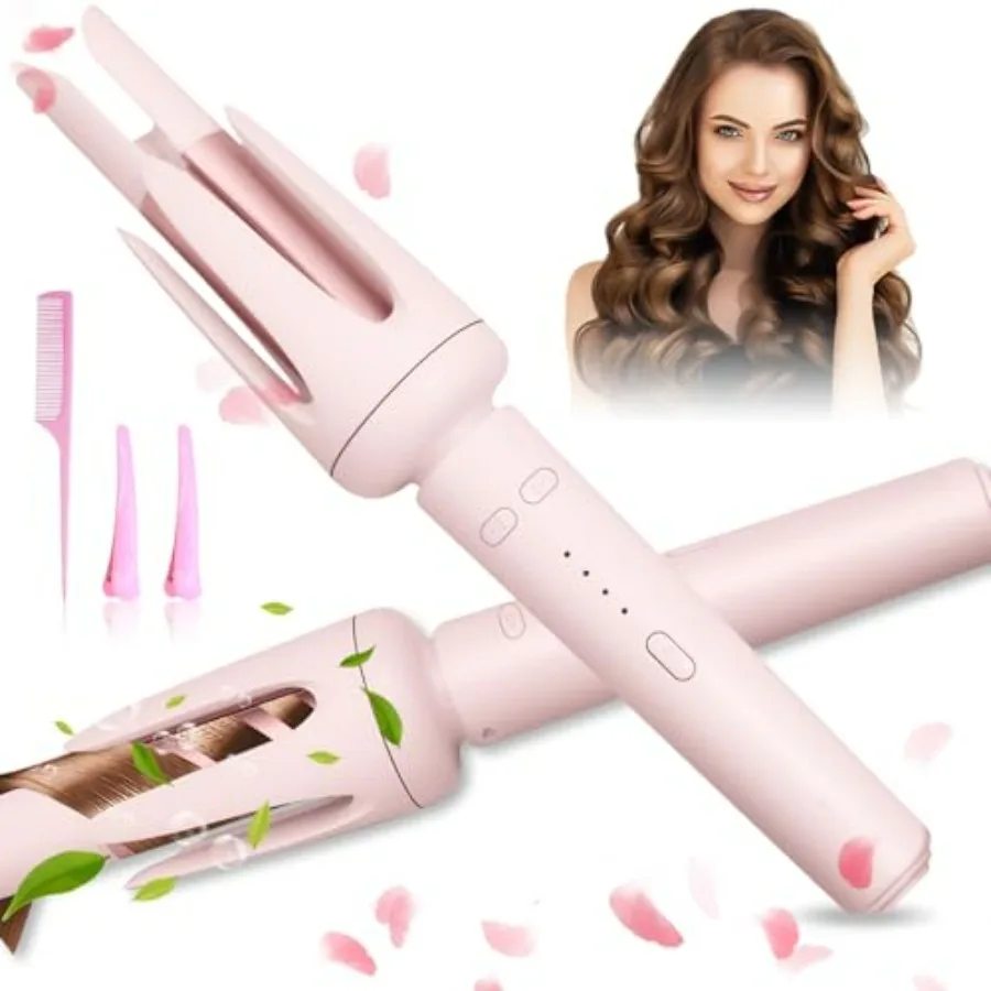 Auto Hair Curler for Beginners, 3 Temperature Settings 160-200°C Automatic Curling Iron, Anti-Scald Anti-Tangle Rotating Hair W
Auto Hair Curler for Beginners, 3 Temperature Settings 160-200°C Automatic Curling Iron, Anti-Scald Anti-Tangle Rotating Hair W