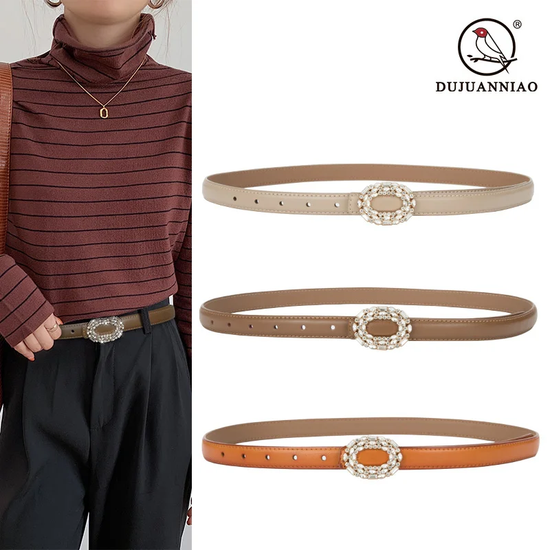 100% genuine real leather New women's belt Rhinestone inlaid round buckle jeans decorative versatile smooth
100% genuine real leather New women's belt Rhinestone inlaid round buckle jeans decorative versatile smooth