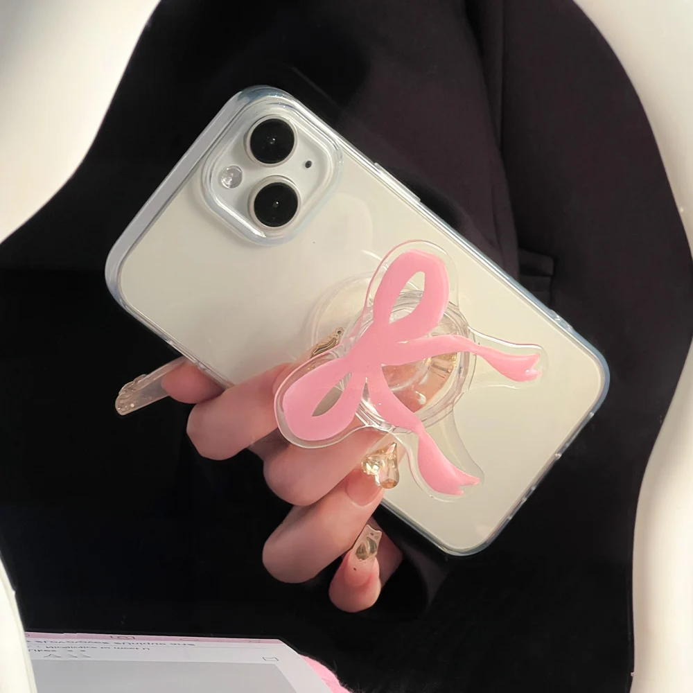 Cute Butterfly Bowknot Acrylic Grip Finger Ring Trendy Phone Stand Holder Accessories for iPhone Xiaomi Samsung
Cute Butterfly Bowknot Acrylic Grip Finger Ring Trendy Phone Stand Holder Accessories for iPhone Xiaomi Samsung