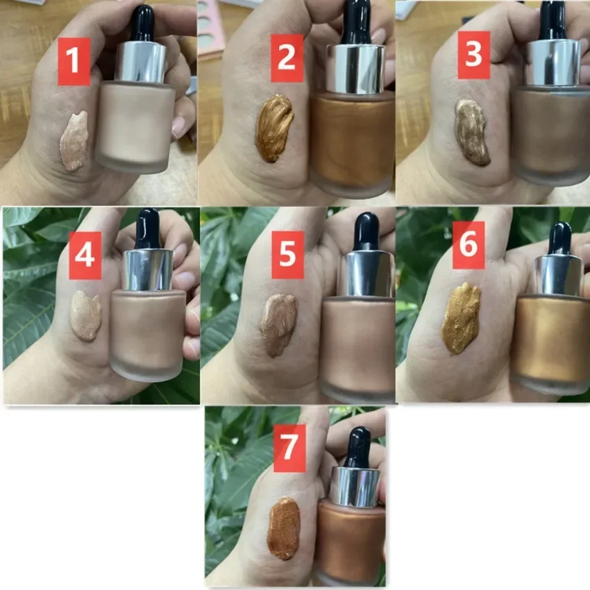 7-color Liquid Highlighter Custom Logo Multi-purpose Dropper Long Lasting Bronzer Brighten Private Label Makeup Wholesale Vegan
7-color Liquid Highlighter Custom Logo Multi-purpose Dropper Long Lasting Bronzer Brighten Private Label Makeup Wholesale Vegan
