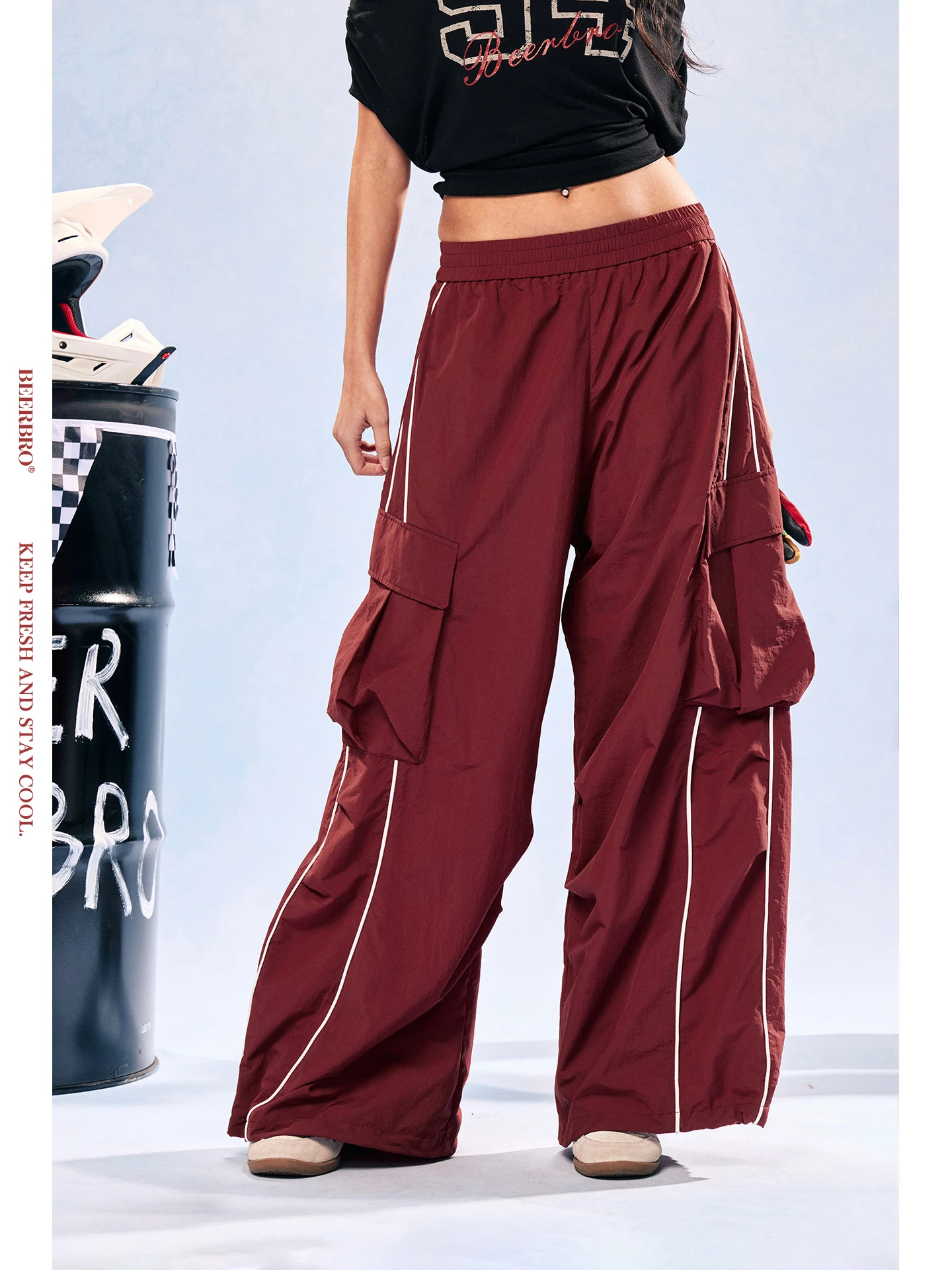 BeerBro Speed Pulse Comfortable Breathable Color Blo Elastic Waist Qui Dry Casual Sports Pants Women's Loose Straight Leg
BeerBro Speed Pulse Comfortable Breathable Color Blo Elastic Waist Qui Dry Casual Sports Pants Women's Loose Straight Leg