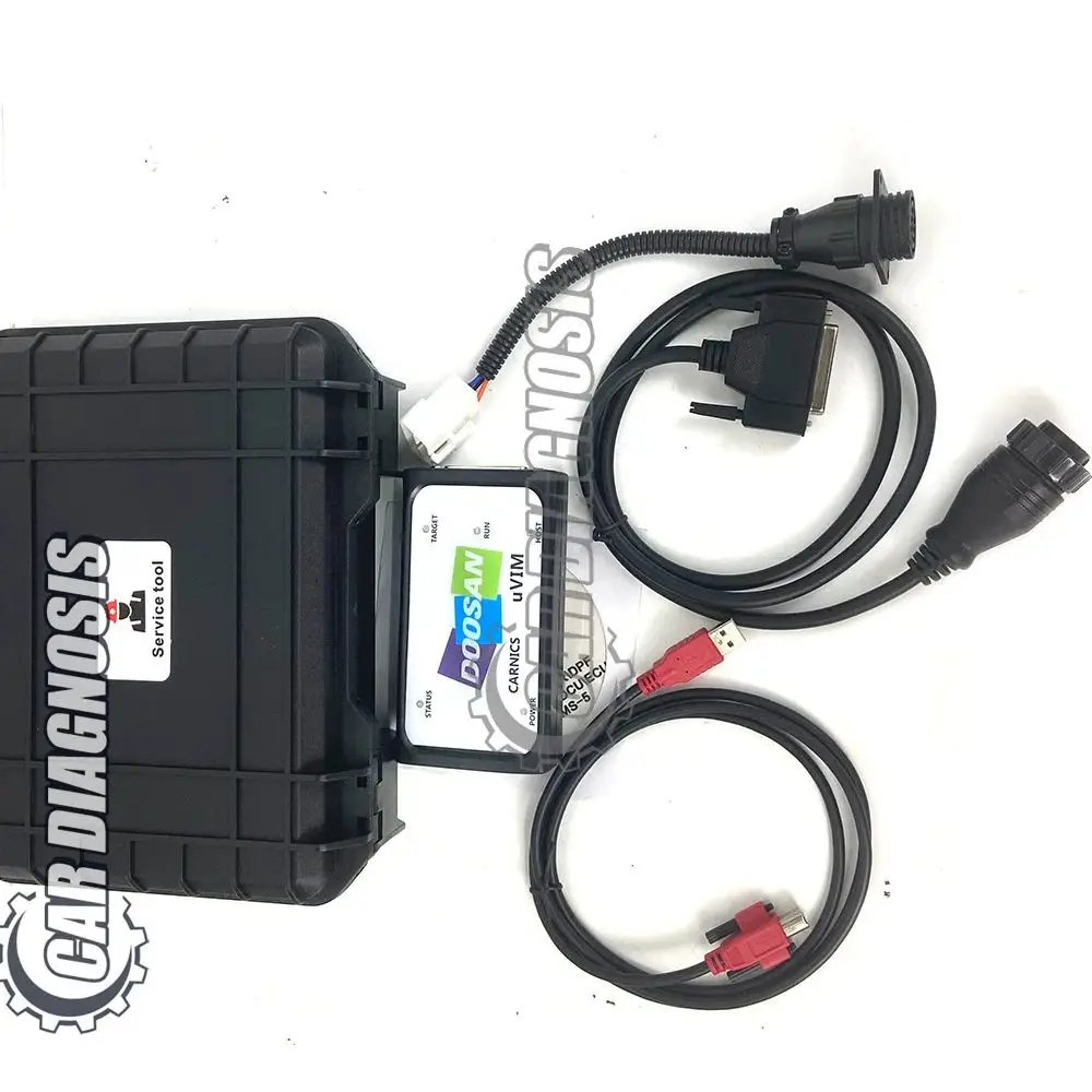 For Doosan uVIM Diagnostic Tool Excavator Forklift Engine fault Scanner detection OBD Interface DDT CARNICS SCR DPF DCU ECU G2
For Doosan uVIM Diagnostic Tool Excavator Forklift Engine fault Scanner detection OBD Interface DDT CARNICS SCR DPF DCU ECU G2