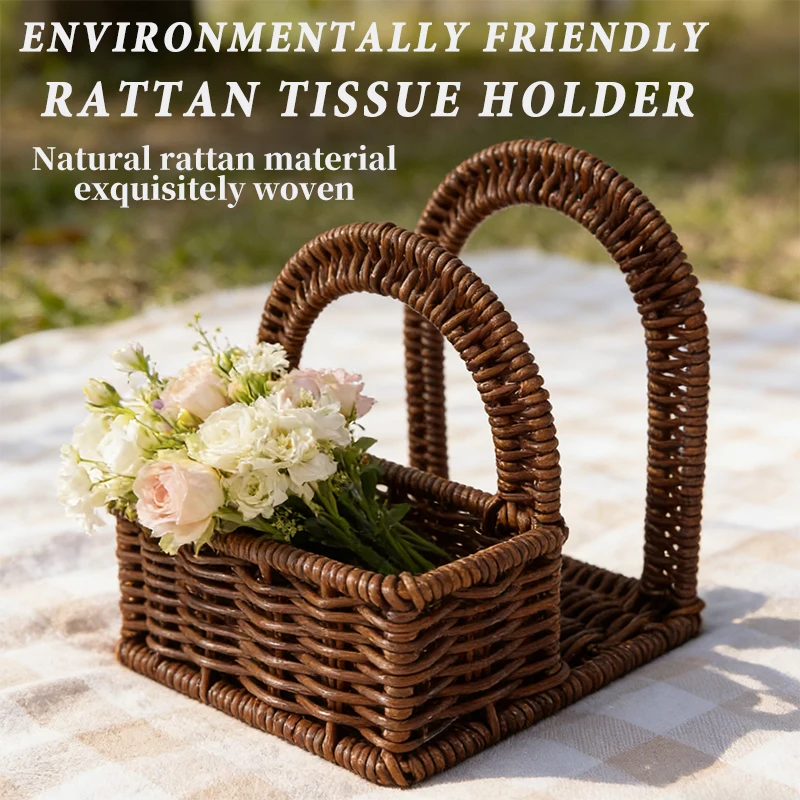 Handwoven PP Woven Bridge Shape Tissue Holder Imitation Rattan With Handle For Bathroom Toiletries
Handwoven PP Woven Bridge Shape Tissue Holder Imitation Rattan With Handle For Bathroom Toiletries