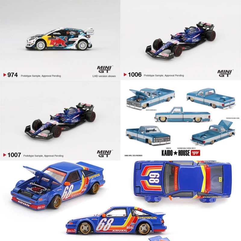Миниатюрная модель MINI GT 1:64 Rally1 # Модель автомобиля 13 M-Sport Ford WRT 2024 VCARB 01 Ricciardo Yuki / Kaido Silverado Dually AE86 Trueno
Миниатюрная модель MINI GT 1:64 Rally1 # Модель автомобиля 13 M-Sport Ford WRT 2024 VCARB 01 Ricciardo Yuki / Kaido Silverado Dually AE86 Trueno