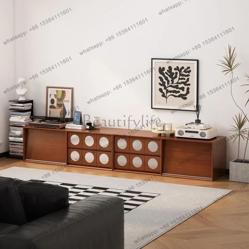 French Retro Solid Wood TV Stand Set Modern Minimalist Living Room Storage Cabinet Floor-Mounted Designer's Home Furniture
French Retro Solid Wood TV Stand Set Modern Minimalist Living Room Storage Cabinet Floor-Mounted Designer's Home Furniture