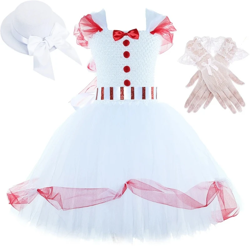 Girls Red White Mary Poppins Costume for Girls Christmas New Year Ballet Tutu Outfit for Kids Fairy Nanny Fancy Party Dress
Girls Red White Mary Poppins Costume for Girls Christmas New Year Ballet Tutu Outfit for Kids Fairy Nanny Fancy Party Dress