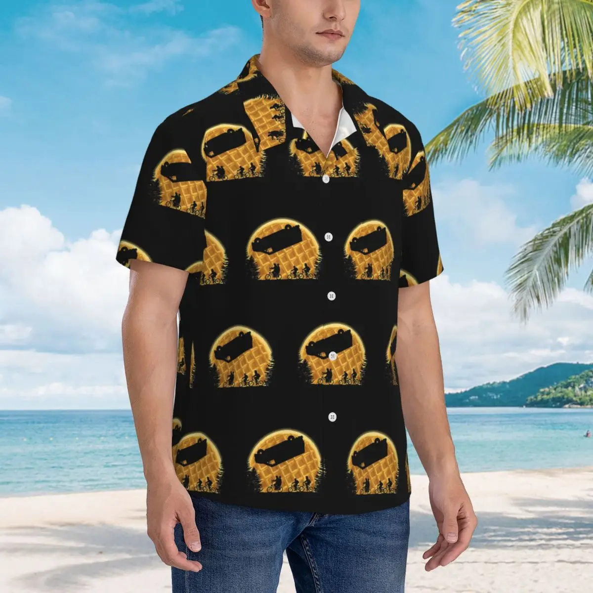 Stranger Moon Hawaiian Shirts Funny Men Short Sleeve Shirt for Summer Beach Men's Lapel Tops
Stranger Moon Hawaiian Shirts Funny Men Short Sleeve Shirt for Summer Beach Men's Lapel Tops
