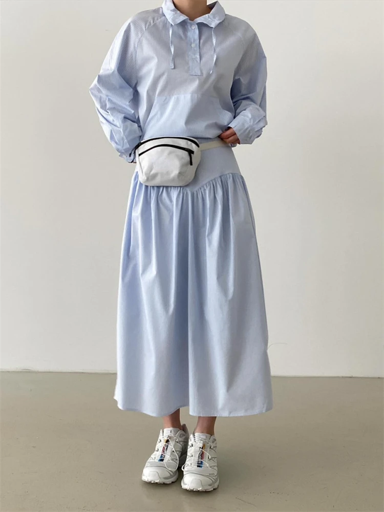 2024 Girls Spring Fall Blouse Womens Shirt Long Sleeves Tops Bud Silk Cotton Embroidery Skirts High Waist Two Piece Set Women
2024 Girls Spring Fall Blouse Womens Shirt Long Sleeves Tops Bud Silk Cotton Embroidery Skirts High Waist Two Piece Set Women