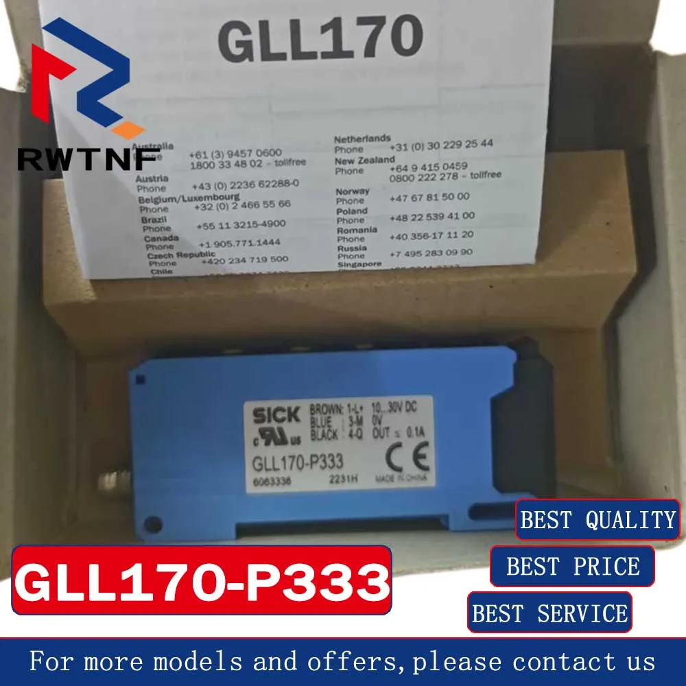 Brand New Genuine GLL170-P333 SICK Infrared sensor switch optical sensor photoelectric switch,100% original warehouse stock
Brand New Genuine GLL170-P333 SICK Infrared sensor switch optical sensor photoelectric switch,100% original warehouse stock