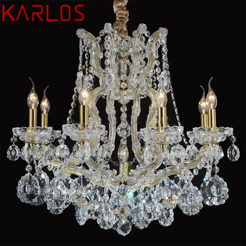 KARLOS European Style Chandelier LED Pendant Lamps Candle Crystal Luxury Lights Modern Fixtures for Home Hotel Villa Hall
KARLOS European Style Chandelier LED Pendant Lamps Candle Crystal Luxury Lights Modern Fixtures for Home Hotel Villa Hall