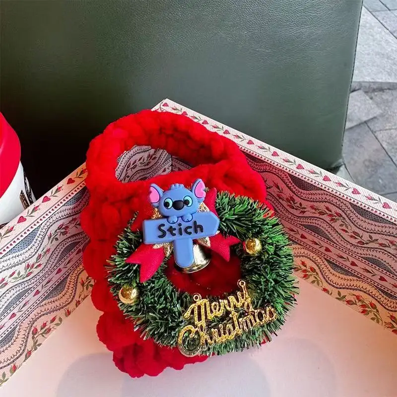Cartoon Cute Christmas Disney Stitch Wreath Series Little Monster Little Gan Cute Plush Handbag Wallet 
Cartoon Cute Christmas Disney Stitch Wreath Series Little Monster Little Gan Cute Plush Handbag Wallet