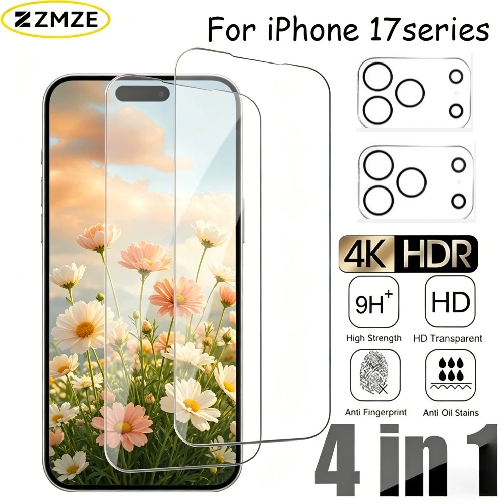 Защитное стекло 4-в-1 Ultra HD для экрана и объектива камеры iPhone 17, 16, 15, 14 Pro Max, 17e, 16e, Air, а также для iPhone 15, 14 Plus, 13, 12, 11 Pro
Защитное стекло 4-в-1 Ultra HD для экрана и объектива камеры iPhone 17, 16, 15, 14 Pro Max, 17e, 16e, Air, а также для iPhone 15, 14 Plus, 13, 12, 11 Pro