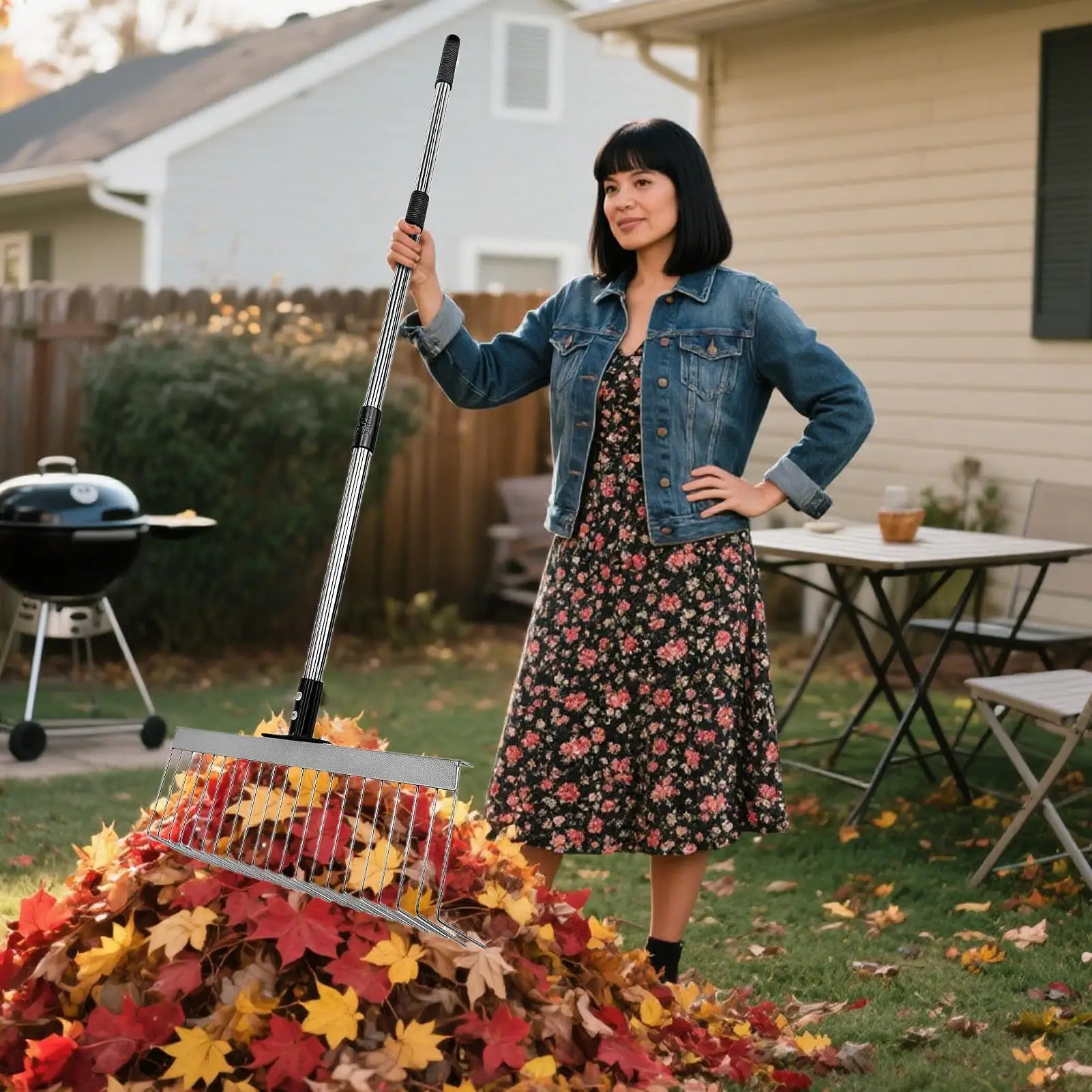 Leaf Rake Heavy Duty Shrub Rake Yard Tools Gardening Leaf Collection Supplies For Cleaning Landscaping Beach Groundskeeper
Leaf Rake Heavy Duty Shrub Rake Yard Tools Gardening Leaf Collection Supplies For Cleaning Landscaping Beach Groundskeeper