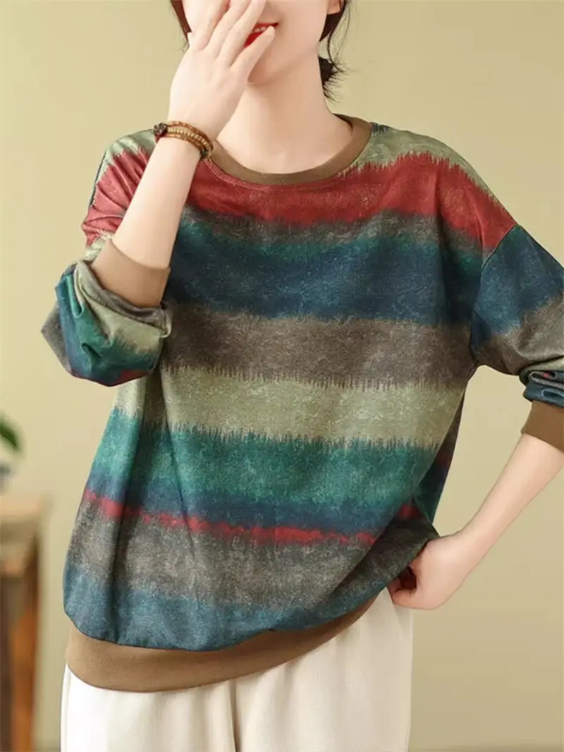 Contrast Color Hoodie 2024 Spring And Autumn Fashionable Design Versatile Round Neck Pullover Top For Women Z4739
Contrast Color Hoodie 2024 Spring And Autumn Fashionable Design Versatile Round Neck Pullover Top For Women Z4739